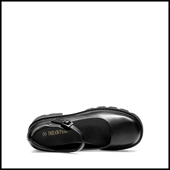 Chunky Platform Mary Jane Pumps Retro Y2K Style Ankle Strap Dress Shoes - Picture 5 of 7